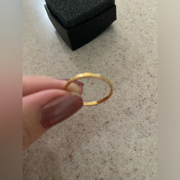 10K Gold Plated Ruby Gemstone Ring - Size 7 - Picture 10 of 10